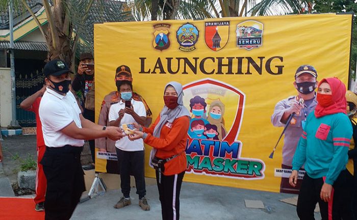 Ajak Ibu-Ibu, Kapolda Jatim Luncurkan Gerakan Jatim Bermasker Ajak Ibu-Ibu, Kapolda Jatim Luncurkan Gerakan Jatim Bermasker