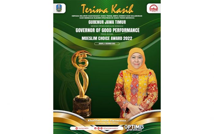 Berkat Penerapan CETTAR, Gubernur Khofifah Terima Penghargaan Governor of Good Performance Berkat Penerapan CETTAR, Gubernur Khofifah Terima Penghargaan Governor of Good Performance