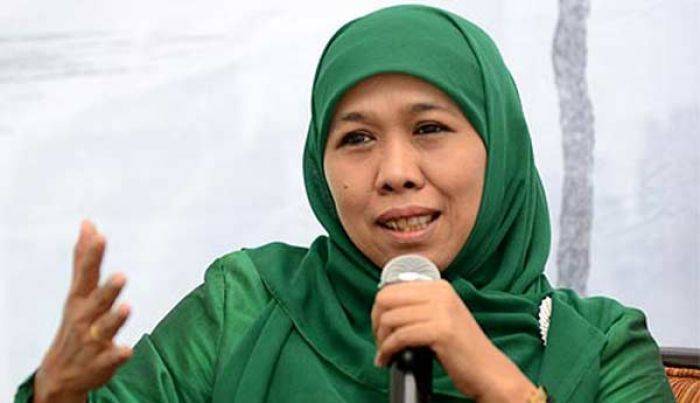 Ditanya Maju Pilgub, Khofifah Tersenyum, Perempuan PKB Ketakutan Ditanya Maju Pilgub, Khofifah Tersenyum, Perempuan PKB Ketakutan