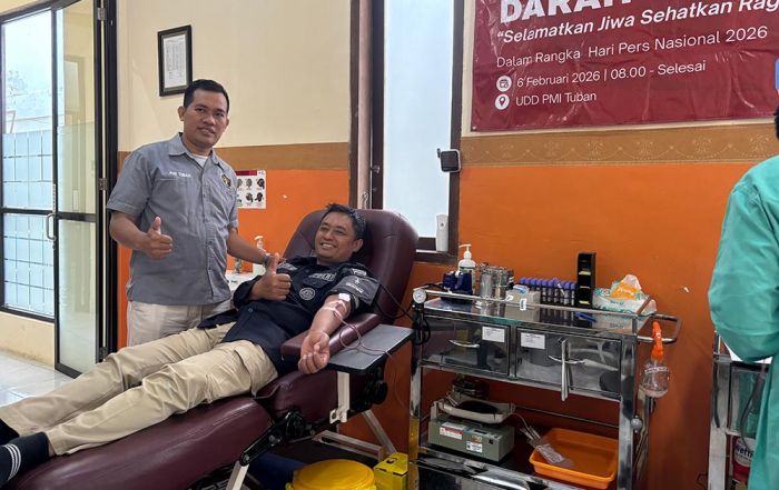 Peringati HPN 2026, PWI Tuban Gelar Tasyakuran Sekaligus Donor Darah
