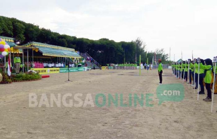19 Kabupatan/Kota di Jatim Ramaikan Kejurda Voli Pantai Kapolda Cup