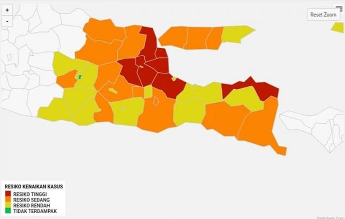 ​Angka Sebaran Covid-19 Turun, Kabupaten Probolinggo Ditetapkan Sebagai Zona Kuning