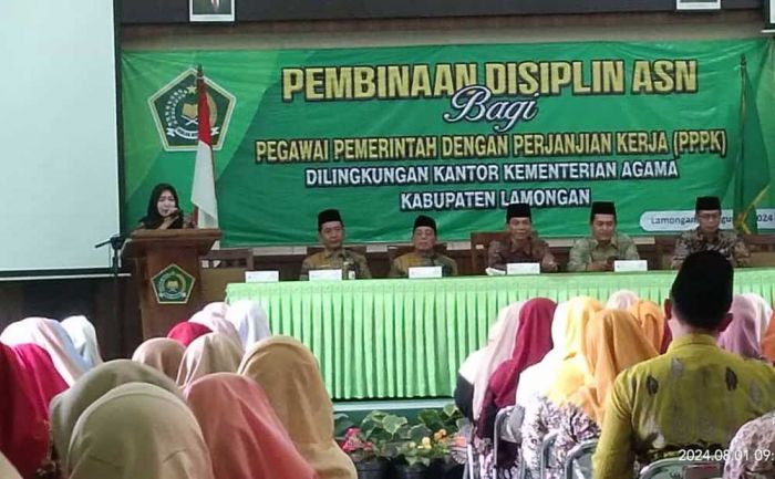 Kemenag Lamongan Gelar Pembinaan Disiplin ASN PPPK Kemenag Lamongan Gelar Pembinaan Disiplin ASN PPPK