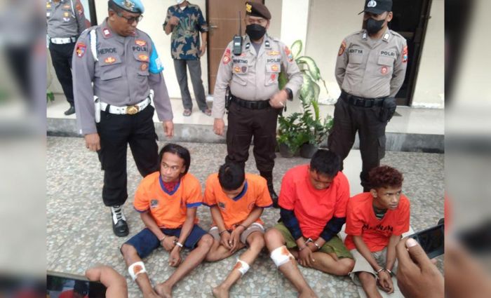 Kepergok Saat Curi Motor di Warkop Daerah Keputih, 4 Pelaku Ditembak Polisi