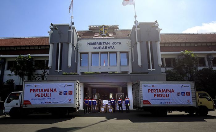Pertamina Grup Sumbang Pemkot Surabaya APD Senilai Rp2 Miliar