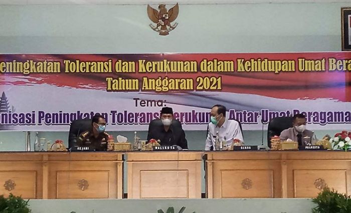 Wujukan Kerukunan Antar Umat Beragama, Pemkot Madiun Gelar Sosialisasi Peningkatan Toleransi