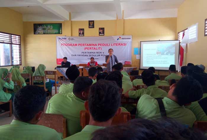 Minimalisir Dampak Negatif Medsos, Siswa-siswi di Jenu Diberi Workshop Pertalit