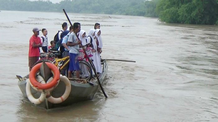 ​Waspada, Sungai Bengawan Solo Bojonegoro Masuk Siaga II Banjir