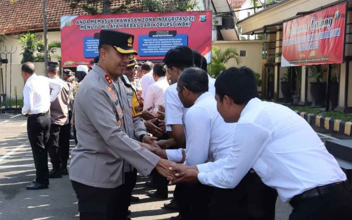 Pesan Kapolres Kediri Kota saat Halal Bihalal Pesan Kapolres Kediri Kota saat Halal Bihalal
