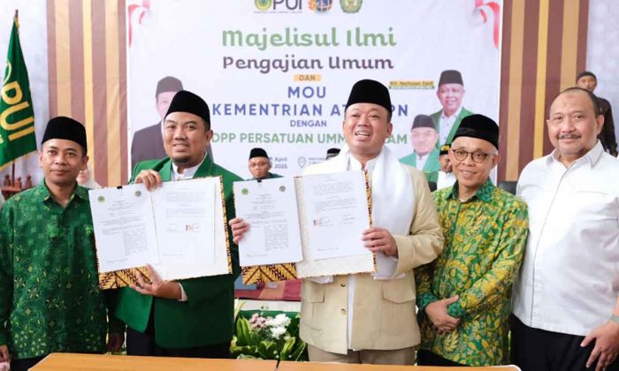 Menteri ATR/BPN dan Ketua DPP PUI Teken MoU, Dorong Pemanfaatan Tanah Wakaf Produktif Menteri ATR/BPN dan Ketua DPP PUI Teken MoU, Dorong Pemanfaatan Tanah Wakaf Produktif