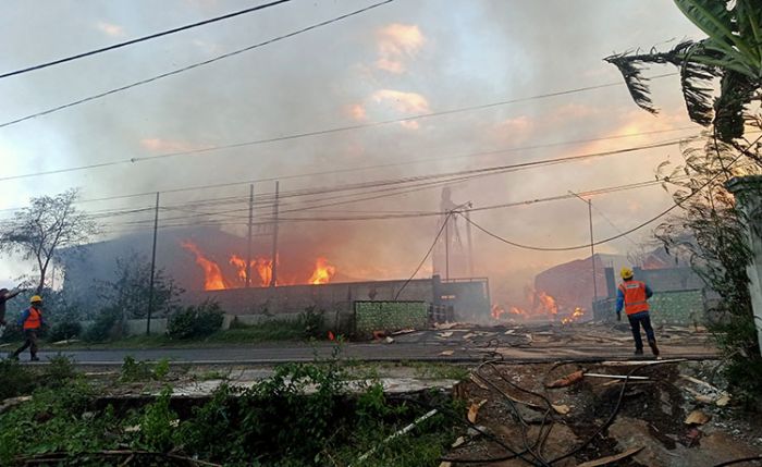 Pabrik Kayu di Probolinggo Ludes Terbakar, Kerugian hingga Miliaran Rupiah