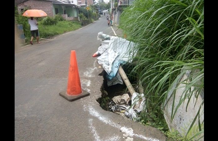 Geregetan Jalan Rusak Dibiarkan, Warga Junrejo Kota Batu Inisiatif Tanami Pohon Pisang Geregetan Jalan Rusak Dibiarkan, Warga Junrejo Kota Batu Inisiatif Tanami Pohon Pisang