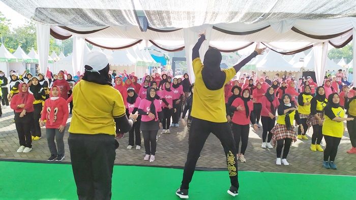 Dukung MTQ XXIX Jawa Timur Sukses dan Kondusif, Pemkab Pamekasan Gelar Festival Senam