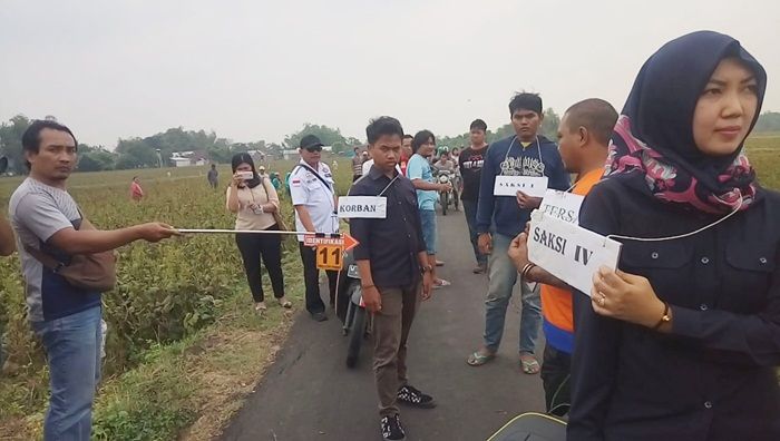 Satreskrim Polresta Sidoarjo Gelar Rekonstruksi Pembunuhan di Tarik Satreskrim Polresta Sidoarjo Gelar Rekonstruksi Pembunuhan di Tarik