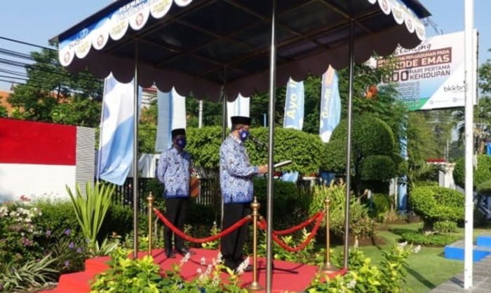 Jadi Inspektur Upacara Peringatan HUT ke-27, Kaper BKKBN Jatim Beber Sejarah Harganas Jadi Inspektur Upacara Peringatan HUT ke-27, Kaper BKKBN Jatim Beber Sejarah Harganas