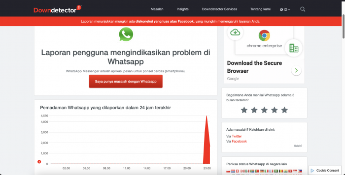 Facebook, Instagram, dan WhatsApp Gangguan? Ternyata Memang Lagi Down