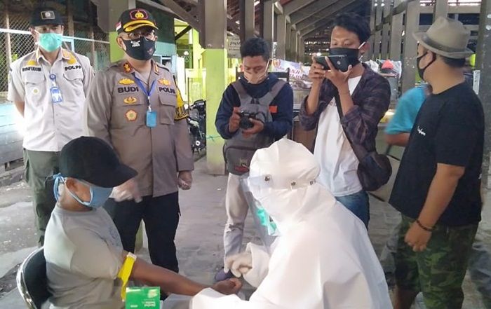 Tambah 5, Total 7 Pedagang Pasar Kota Bojonegoro Positif Corona Hasil Tes Swab