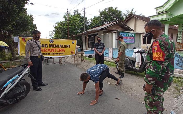 Totalitas TNI-Polri di Blitar dalam Tangani Warga di Zona Merah Luar Biasa