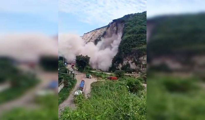 Korban Longsor di Puger Belum Ditemukan, Tim Pencarian Ledakkan Tebing Gunung Kapur Korban Longsor di Puger Belum Ditemukan, Tim Pencarian Ledakkan Tebing Gunung Kapur