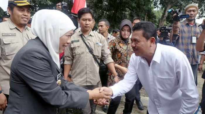 Gubernur Jawa Timur Tinjau TPS 19 Mlirip Didampingi Wabup Pungkasiadi