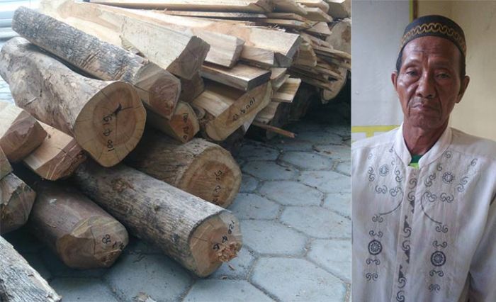 Kedapatan Menyimpan Kayu Jati Ilegal, Seorang Kakek di Ngawi Diamankan Petugas Kedapatan Menyimpan Kayu Jati Ilegal, Seorang Kakek di Ngawi Diamankan Petugas