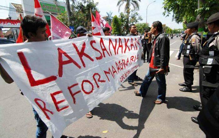 GMNI Geruduk Gedung DPRD, UU Pokok Agraria Dianggap Bertentangan