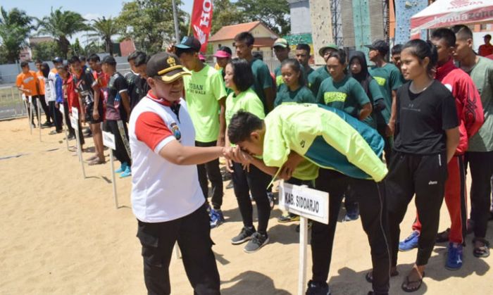 Wakapolresta Sidoarjo Buka Kejurprov Junior Bola Voli Pasir se-Jatim Tahun 2019 Wakapolresta Sidoarjo Buka Kejurprov Junior Bola Voli Pasir se-Jatim Tahun 2019