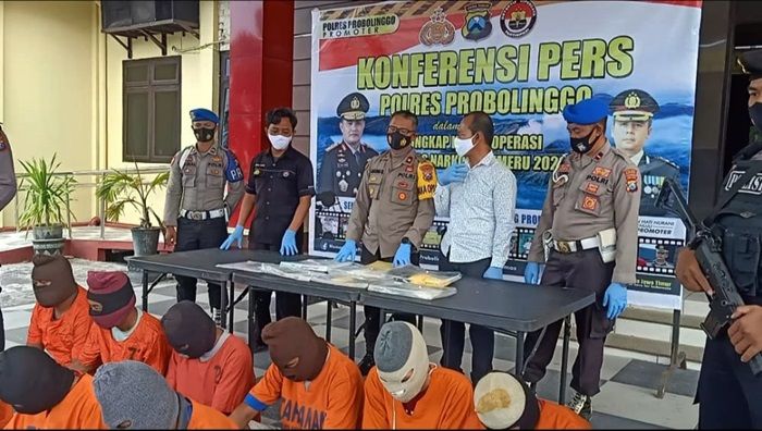 ​Ungkap Tumpas Narkoba Semeru 2020, Polres Probolinggo Gulung 15 Tersangka