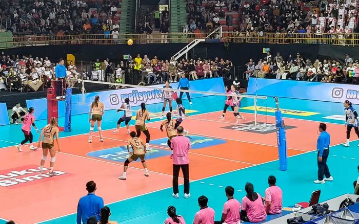 Tanpa Mega, Petrokimia Gresik Menang Dramatis atas Jakarta Pertamina Enduro 3-2 Tanpa Mega, Petrokimia Gresik Menang Dramatis atas Jakarta Pertamina Enduro 3-2