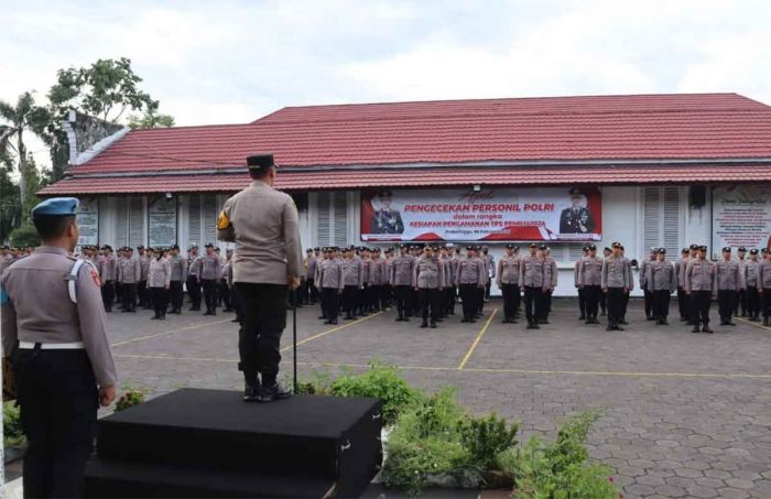 Jelang Pemilu 2024, Polres Probolinggo Kota Gelar Apel Pengamanan TPS