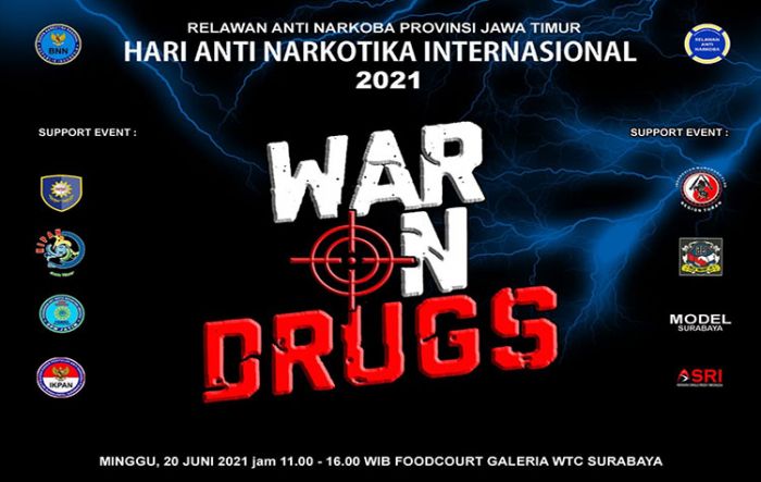 Sambut Hari Anti-Narkotika Internasional 2021, Sejumlah Relawan Bakal Gelar War on Drugs di WTC Sambut Hari Anti-Narkotika Internasional 2021, Sejumlah Relawan Bakal Gelar War on Drugs di WTC
