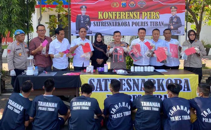 Satreskoba Polres Tuban Ungkap 6 Kasus Narkotika, Amankan 7 Tersangka