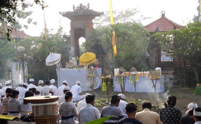 Upacara Tawur Kesangan Umat Hindu Kabupaten Kediri Tanpa Ogoh-ogoh, Dampak Corona Upacara Tawur Kesangan Umat Hindu Kabupaten Kediri Tanpa Ogoh-ogoh, Dampak Corona