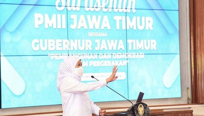 Hadapi Tantangan Dinamika Global, Gubernur Khofifah Ajak Aktivis PMII Perbanyak Inovasi dan Sinergi Hadapi Tantangan Dinamika Global, Gubernur Khofifah Ajak Aktivis PMII Perbanyak Inovasi dan Sinergi