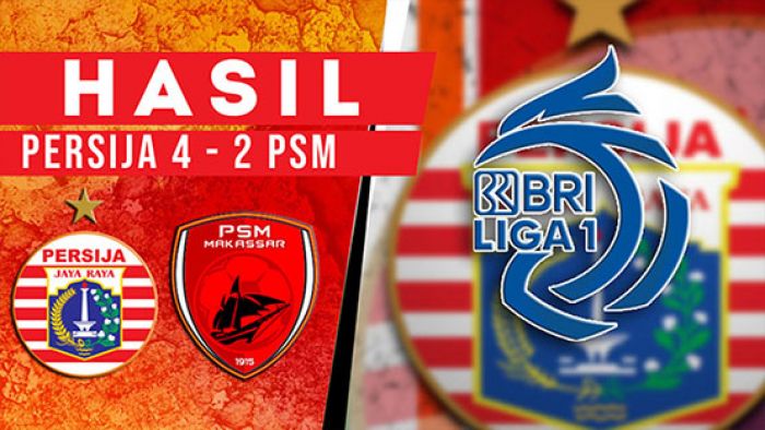 Hasil Persija Jakarta vs PSM Makassar: Menang 4-2, Macan Kemayoran Gusur Juku Eja di Puncak Klasemen Hasil Persija Jakarta vs PSM Makassar: Menang 4-2, Macan Kemayoran Gusur Juku Eja di Puncak Klasemen