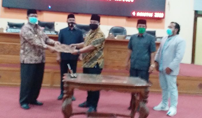 Wakil Bupati dan Ketua DPRD Bangkalan Teken MoU KUA dan PPAS PAPBD 2020