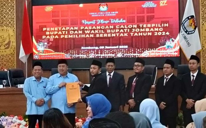 KPU Jombang Tetapkan Warsubi-Salman Sebagai Paslon Bupati dan Wakil Bupati Terpilih KPU Jombang Tetapkan Warsubi-Salman Sebagai Paslon Bupati dan Wakil Bupati Terpilih