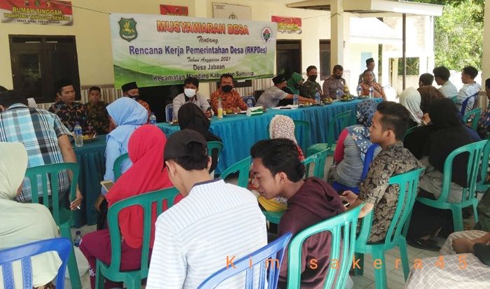 ​Serap Aspirasi Warga, Pemdes Jabaan Sumenep Gelar Musdes RKPDes