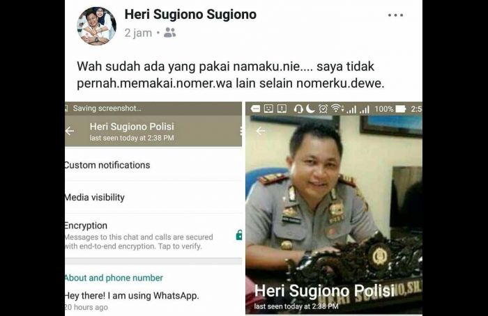 Kasatreskrim Polres Blitar Kota Dicatut Akun WA Bodong, Berkedok Jual-Beli Kendaraan Kasatreskrim Polres Blitar Kota Dicatut Akun WA Bodong, Berkedok Jual-Beli Kendaraan