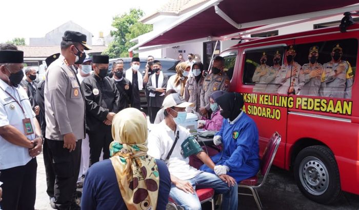 Sukseskan Vaksinasi di Pedesaan, Polresta Sidoarjo Gandeng IPSI