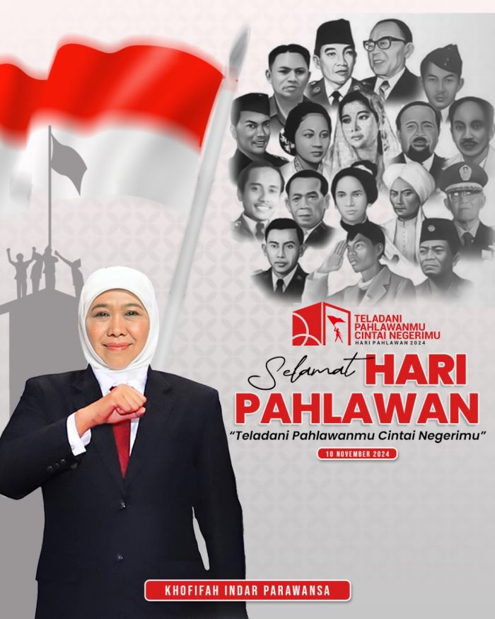 Peringati Hari Pahlawan 2024, Khofifah Sebut Tantangan Global Harus Diperjuangkan Peringati Hari Pahlawan 2024, Khofifah Sebut Tantangan Global Harus Diperjuangkan