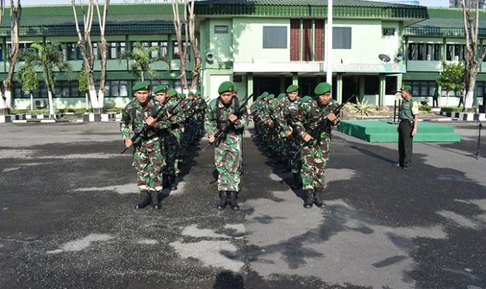 Apel Pagi Prajurit Korem Diwarnai Latihan Baris-berbaris Apel Pagi Prajurit Korem Diwarnai Latihan Baris-berbaris