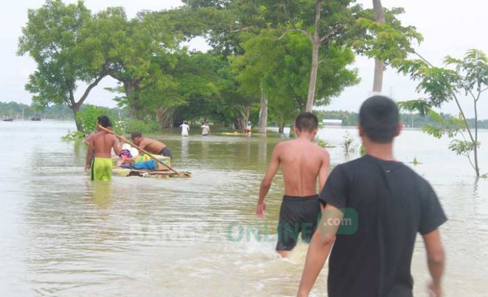 Banjir di Ngawi Mulai Masuki Kawasan Kota