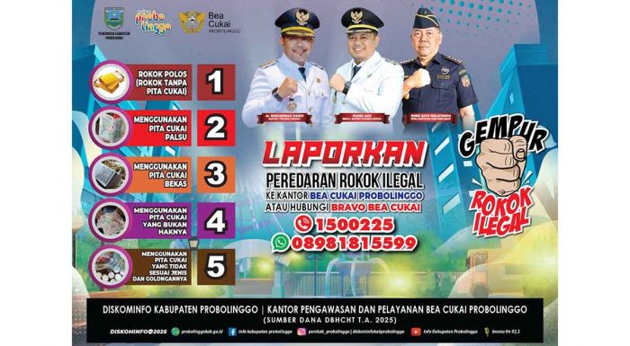 Pemkab Probolinggo Gencarkan Kampanye Gempur Rokok Ilegal, Warga Diajak Aktif Melapor Pemkab Probolinggo Gencarkan Kampanye Gempur Rokok Ilegal, Warga Diajak Aktif Melapor