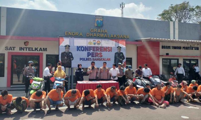 Selama Juli 2023, Polres Bangkalan Ungkap 10 Kasus Narkoba dan 5 Pidana Umum