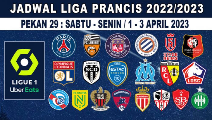 Jadwal Liga Prancis 1-3 April 2023: PSG Jumpa Lyon, Marseille Tantang Montpellier Jadwal Liga Prancis 1-3 April 2023: PSG Jumpa Lyon, Marseille Tantang Montpellier