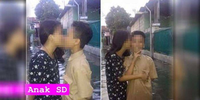 Anak SD Berciuman di Tengah Banjir, Netizen Menghujat Anak SD Berciuman di Tengah Banjir, Netizen Menghujat