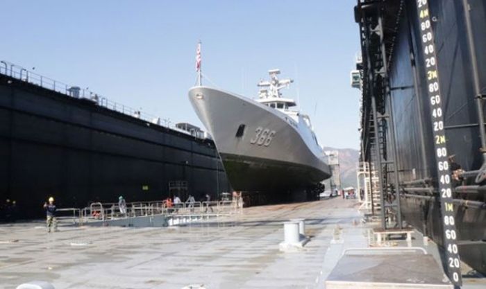 Berlabuh di Aksaz Naval Base Turki, KRI Hasanuddin Jalani Perawatan Kapal Berlabuh di Aksaz Naval Base Turki, KRI Hasanuddin Jalani Perawatan Kapal