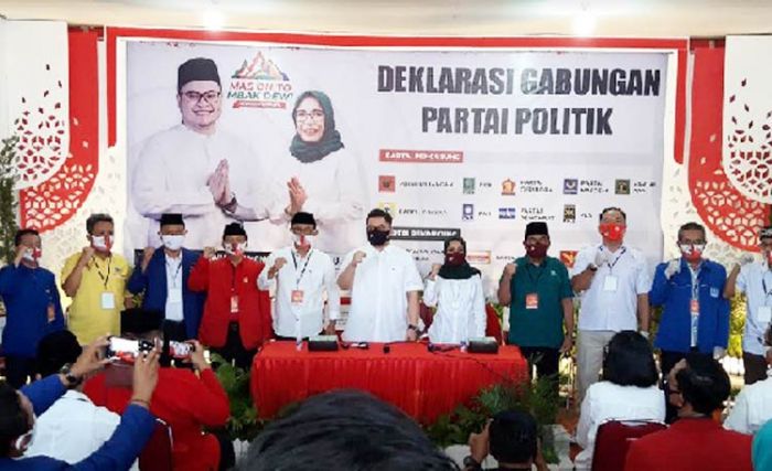 Gabungan 9 Parpol Deklarasi Dukung Dhito-Dewi di Pilbup Kediri Gabungan 9 Parpol Deklarasi Dukung Dhito-Dewi di Pilbup Kediri