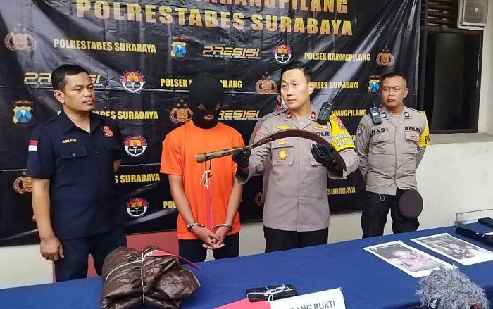 Polsek Karangpilang Ringkus 7 Anggota Gangster